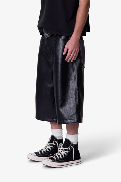 “LEATHER” JORTS