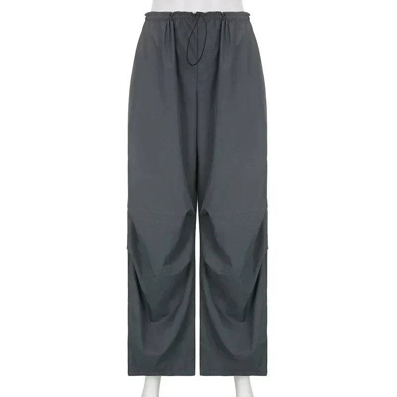 “GRAY” UNISEX PARACHUTE PANTS - Amessio