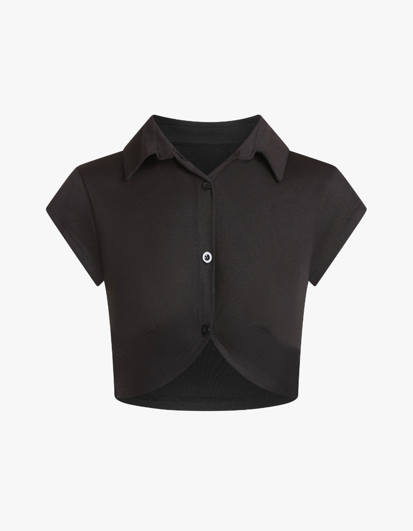 “PLACKET” TOP - Amessio